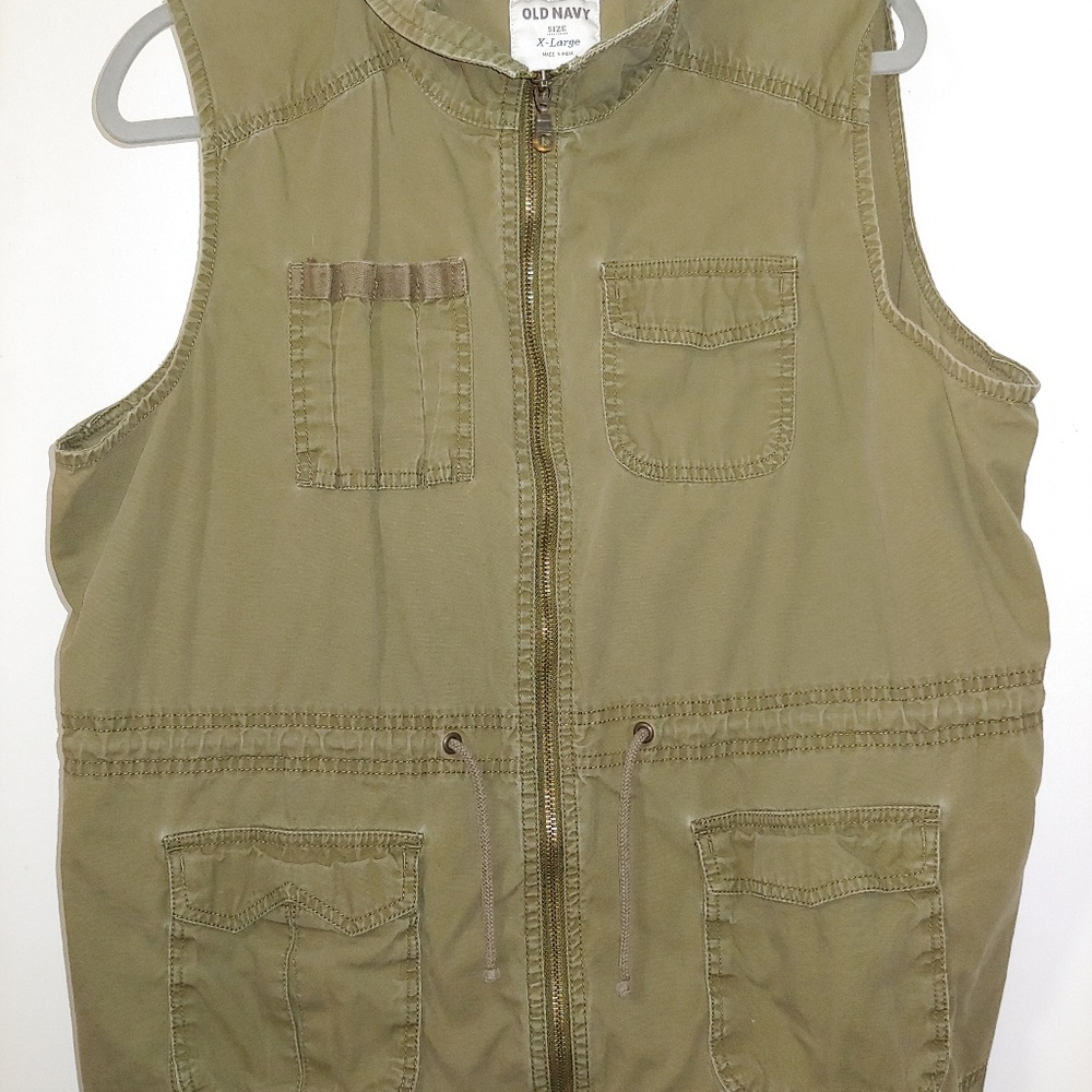 Olive green vest